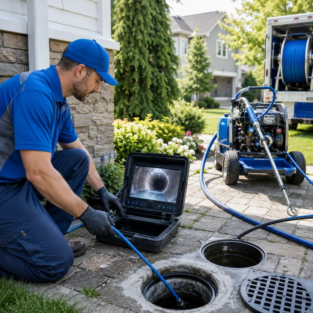 Outdoor drain cleaning professionals serving Robertsville, OH